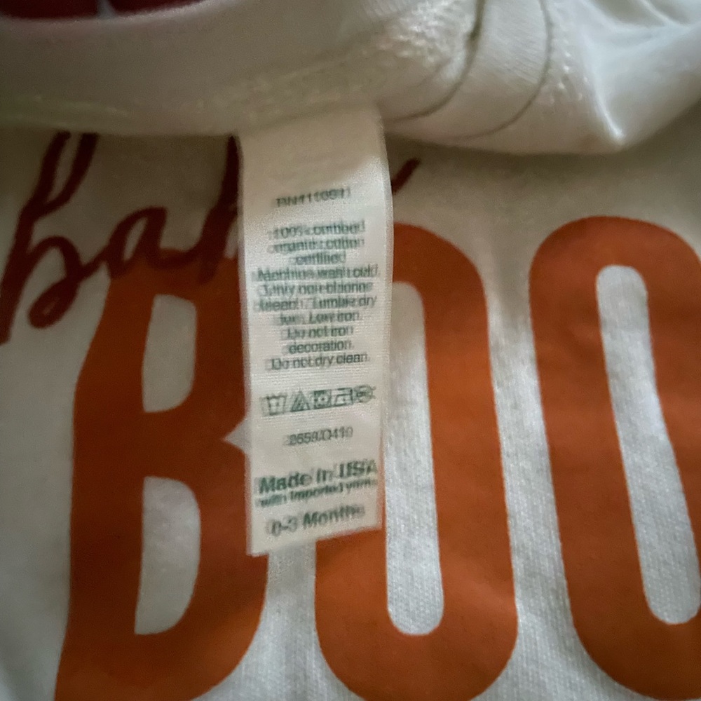 Boutique style onesie Baby Boo Halloween Fall - Picture 2 of 2